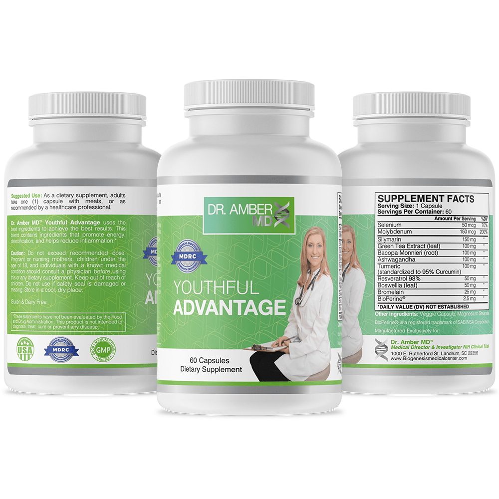 Dr. Amber MD | Youthful Advantage | Multi Vitamin Herbal Blend - 60 Count