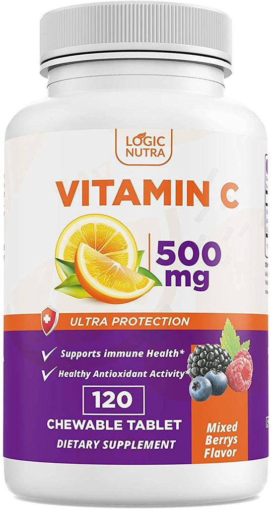 Logic Nutra | Vitamin C Mixed Berry Flavor - 120 Count