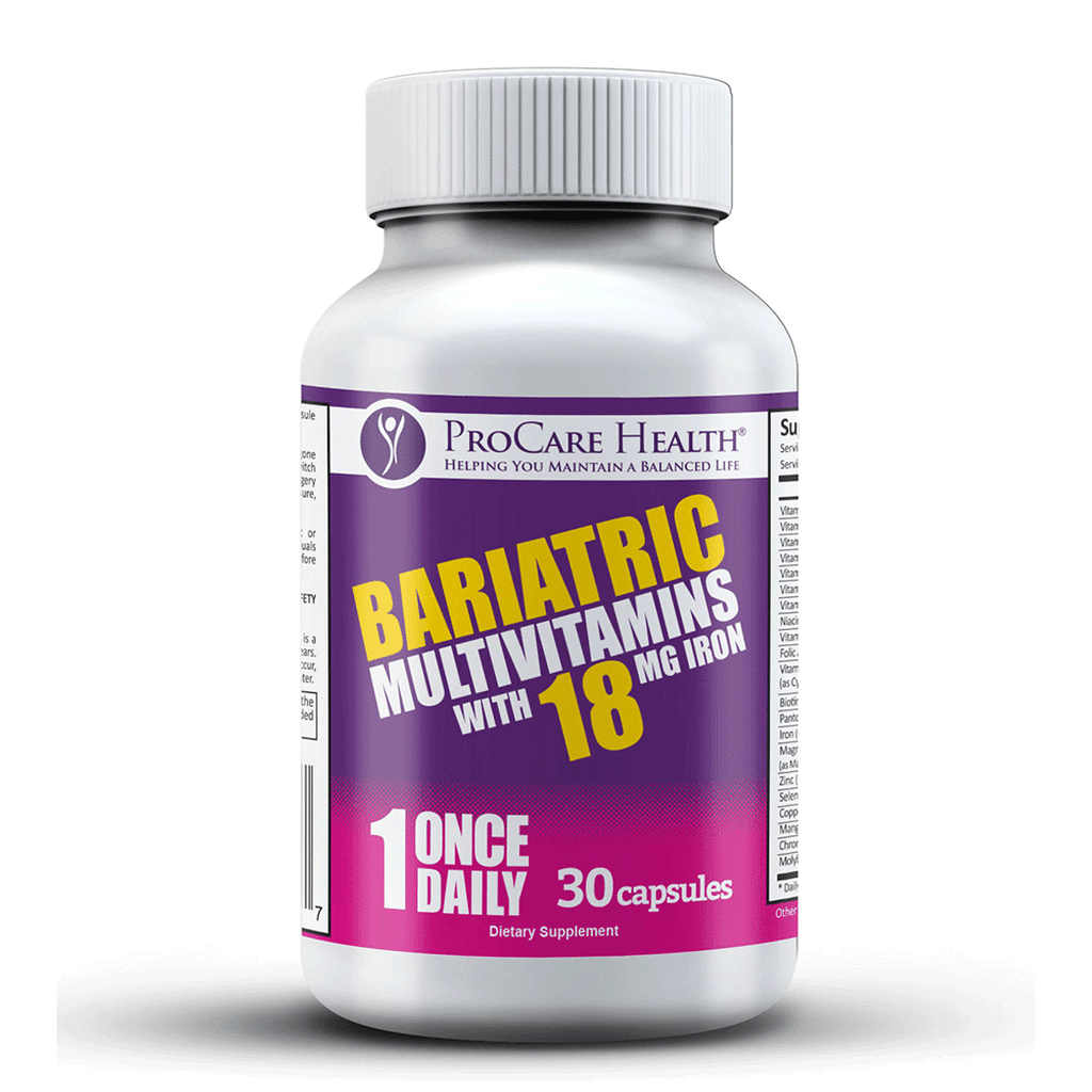 ProCare Health | Bariatric Multivitamin | Capsule | 18mg - 30 Count