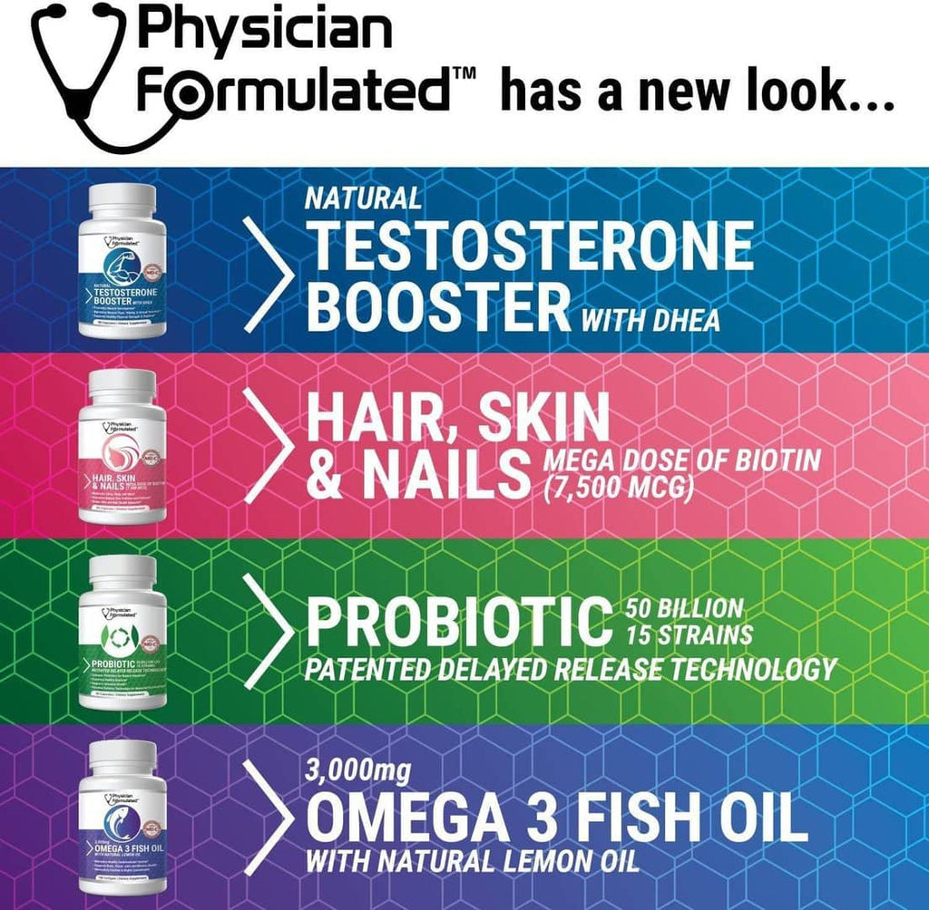 Physician Formulated | Omega 3 Fish Oil - 180 Count