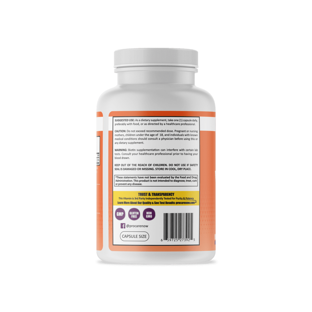 ProCare Health | Biotin | 10,000mcg - 120 Count