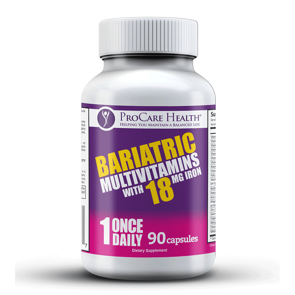 ProCare Health | Bariatric Multivitamin | Capsule | 18mg - 90 Count