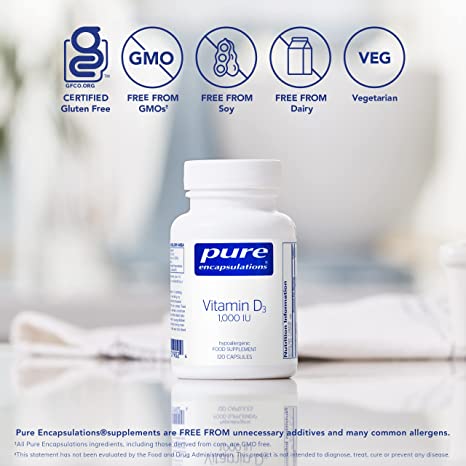 Pure Encapsulations | Vitamin D3 1000IU - 120 Count