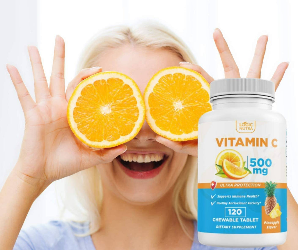 Logic Nutra | Vitamin C Pineapple Flavor - 120 Count