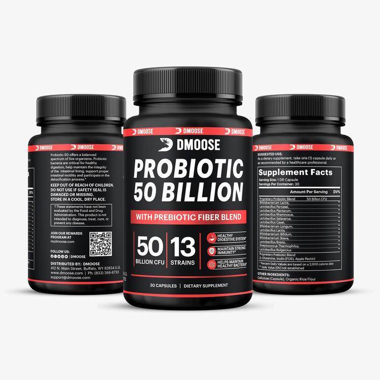 DMoose | Probiotic 50 Billion CFU - 30 Count
