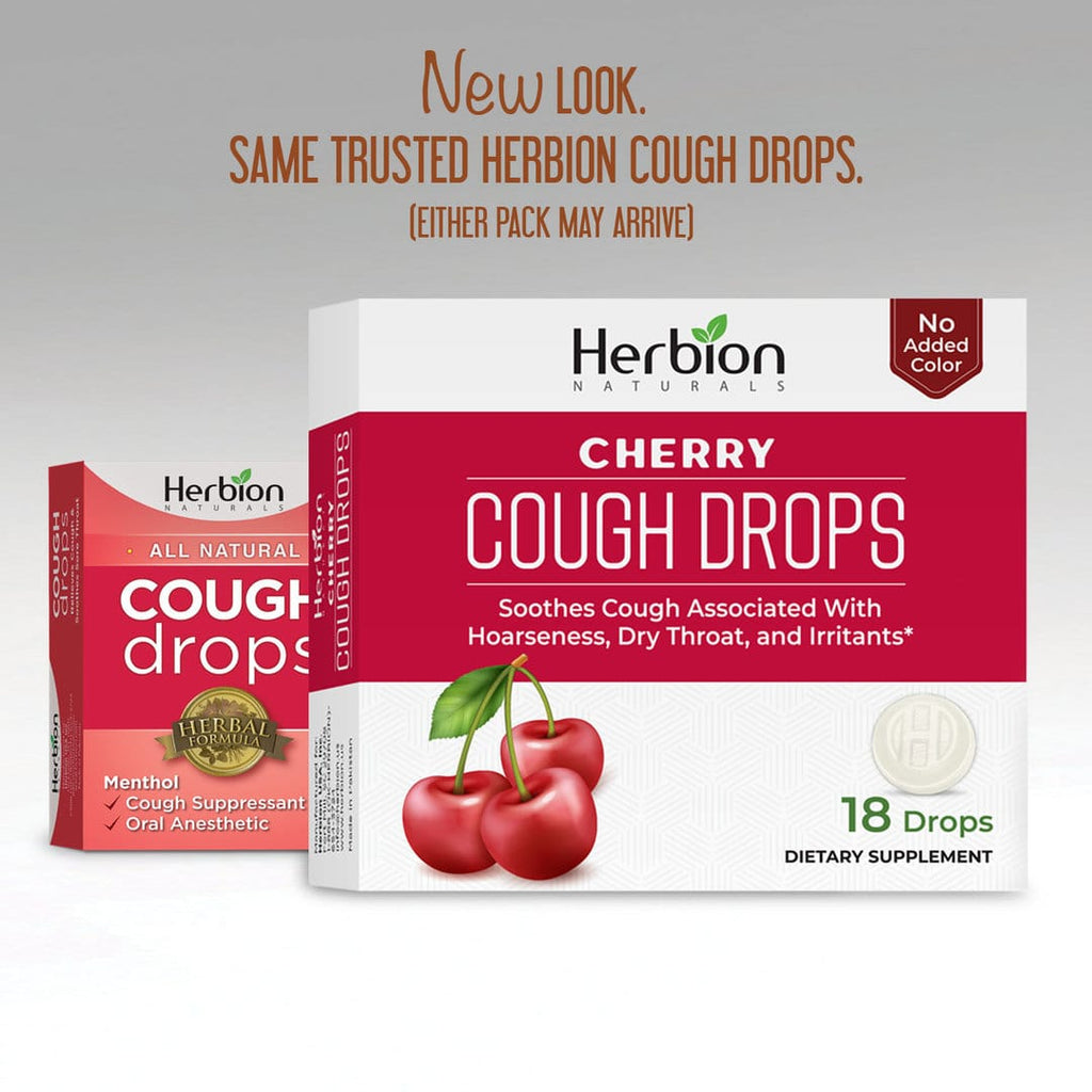 Herbion Naturals | Cough Drops with Natural Cherry Flavor - 18 Drops