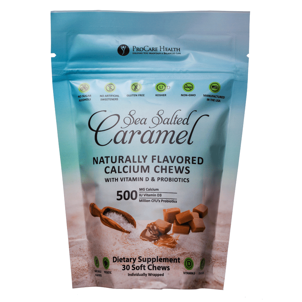 ProCare Health | Calcium Soft Chew | Sea Salted Caramel - 30 Count
