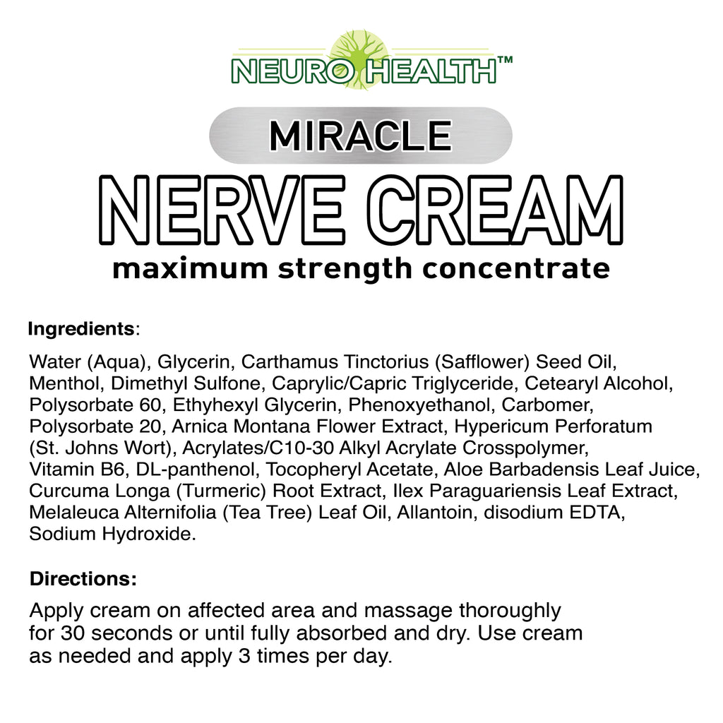 Neuro Health | Miracle Nerve Cream - 2oz