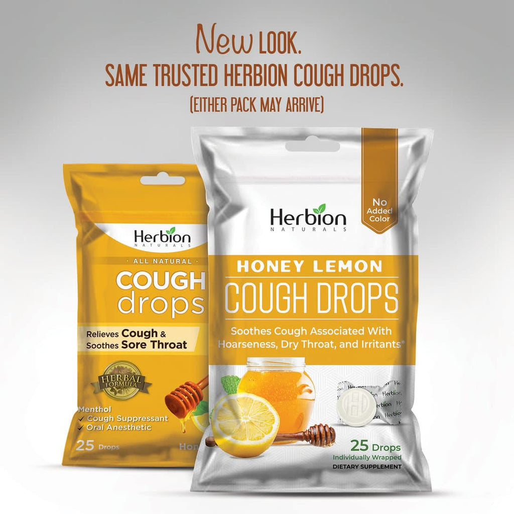Herbion Naturals | Cough Drops with Natural Honey Lemon Flavor - 25 Drops
