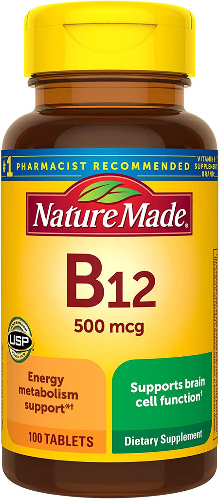 Nature Made | Vitamin B12 500mcg - 100 Count