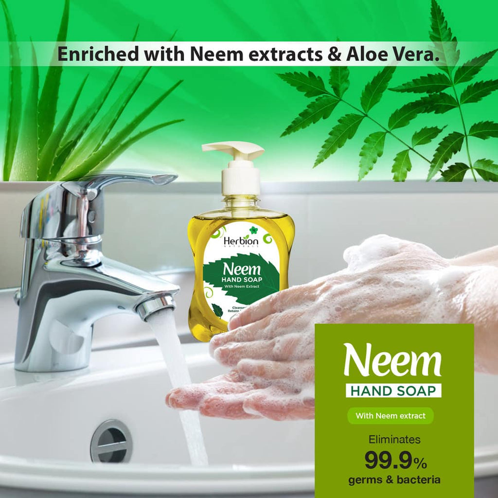 Herbion Naturals | Neem Hand Soap with Neem Extract – 8.45 FL Oz – 250 mL