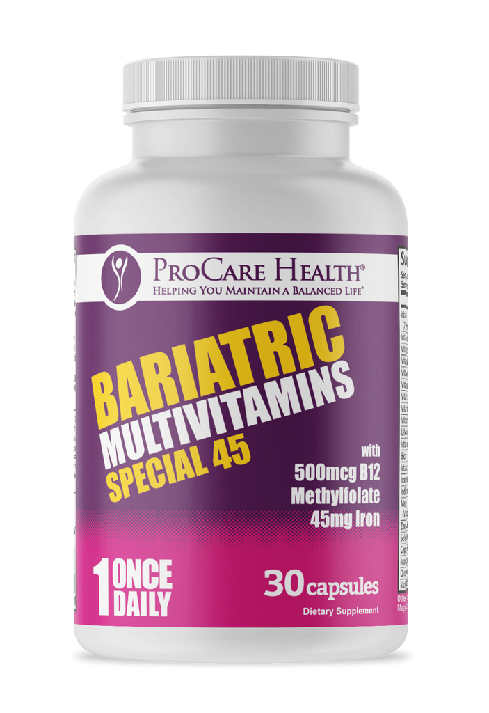 ProCare Health | Bariatric Multivitamin | Capsule | Special 45 - 30 Count