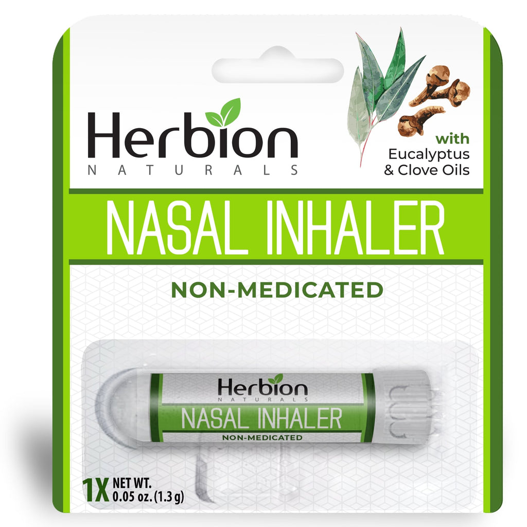 Herbion Naturals | Nasal Inhaler Non-Medicated - 0.05 Fl Oz (1.5ml)
