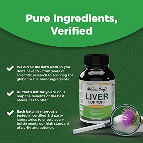 Nature's Craft | Liver Support 574mg Proprietary Blend - 60 Veggie Capsules