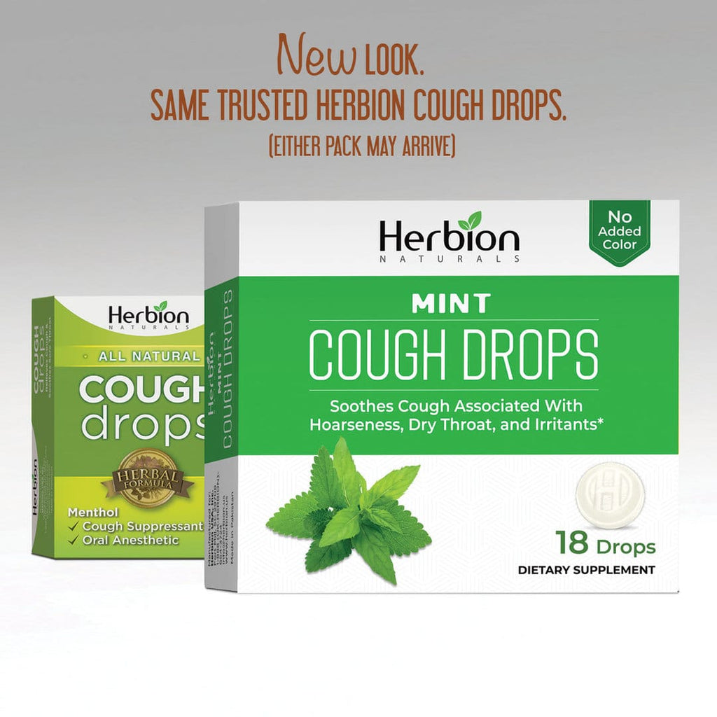 Herbion Naturals | Cough Drops with Natural Mint Flavor - 18 Drops