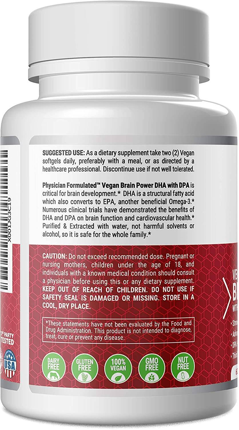 Dha Rabbit Physician Formulated | Vegan Brain Power DHA - 60 Count – WellRabbit