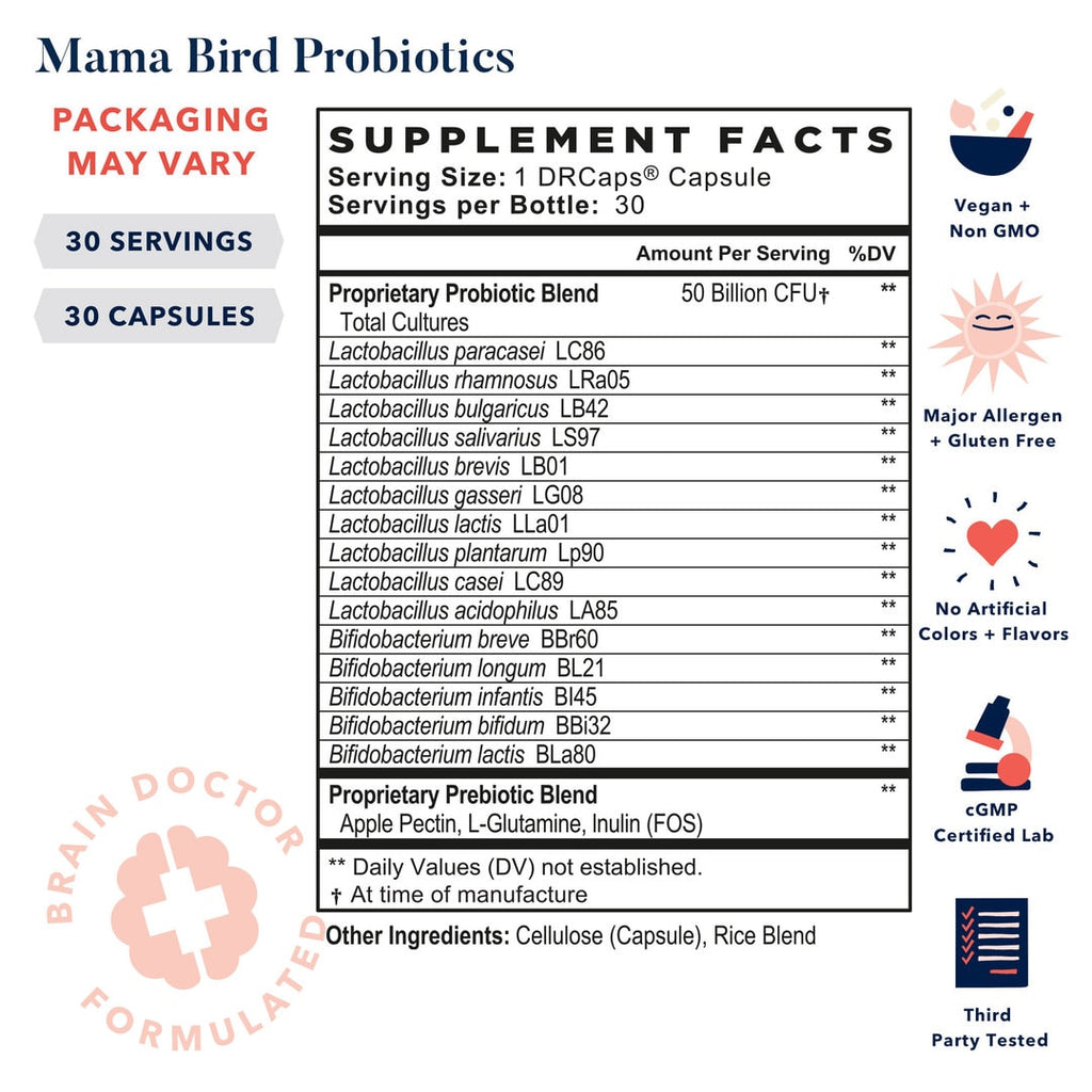 Best Nest | Mama Bird® Probiotics - 30 Count