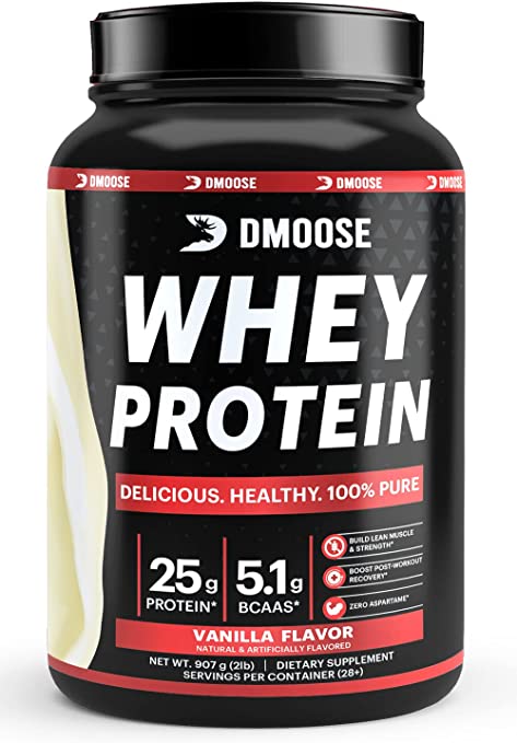 DMoose | Whey Protein Powder | Vanilla - 28 Scoops
