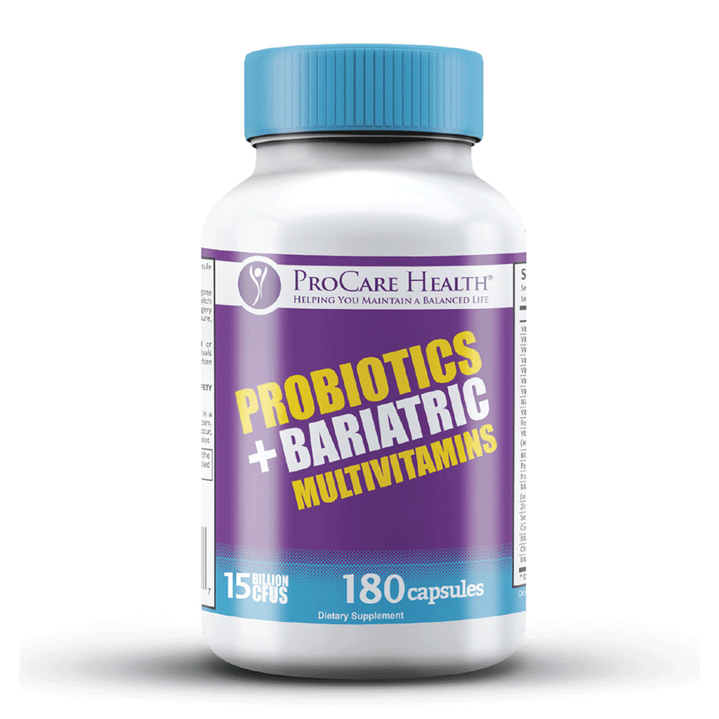 ProCare Health | Bariatric Multivitamin + Probiotics | 45mg Iron - 180 Count