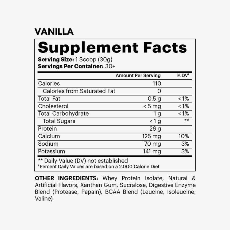 DMoose | Whey Protein Isolate | Vanilla - 30 Scoops
