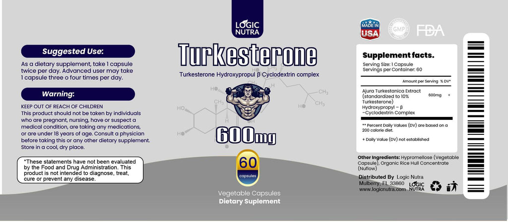 Logic Nutra | Turkesterone - 60 capsules