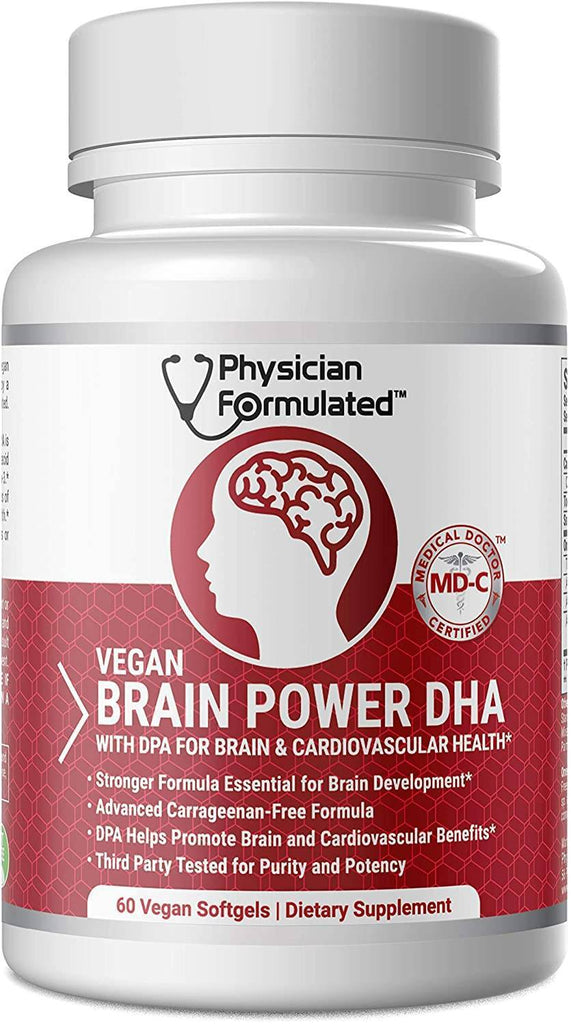 Physician Formulated | Vegan Brain Power DHA - 60 Count