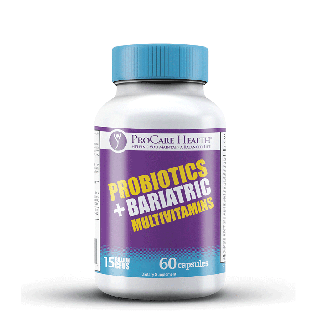 ProCare Health | Bariatric Multivitamin + Probiotics | 45mg Iron - 60 Count