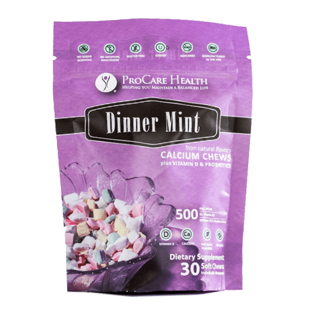 ProCare Health | Calcium Soft Chew | Dinner Mint - 30 Count