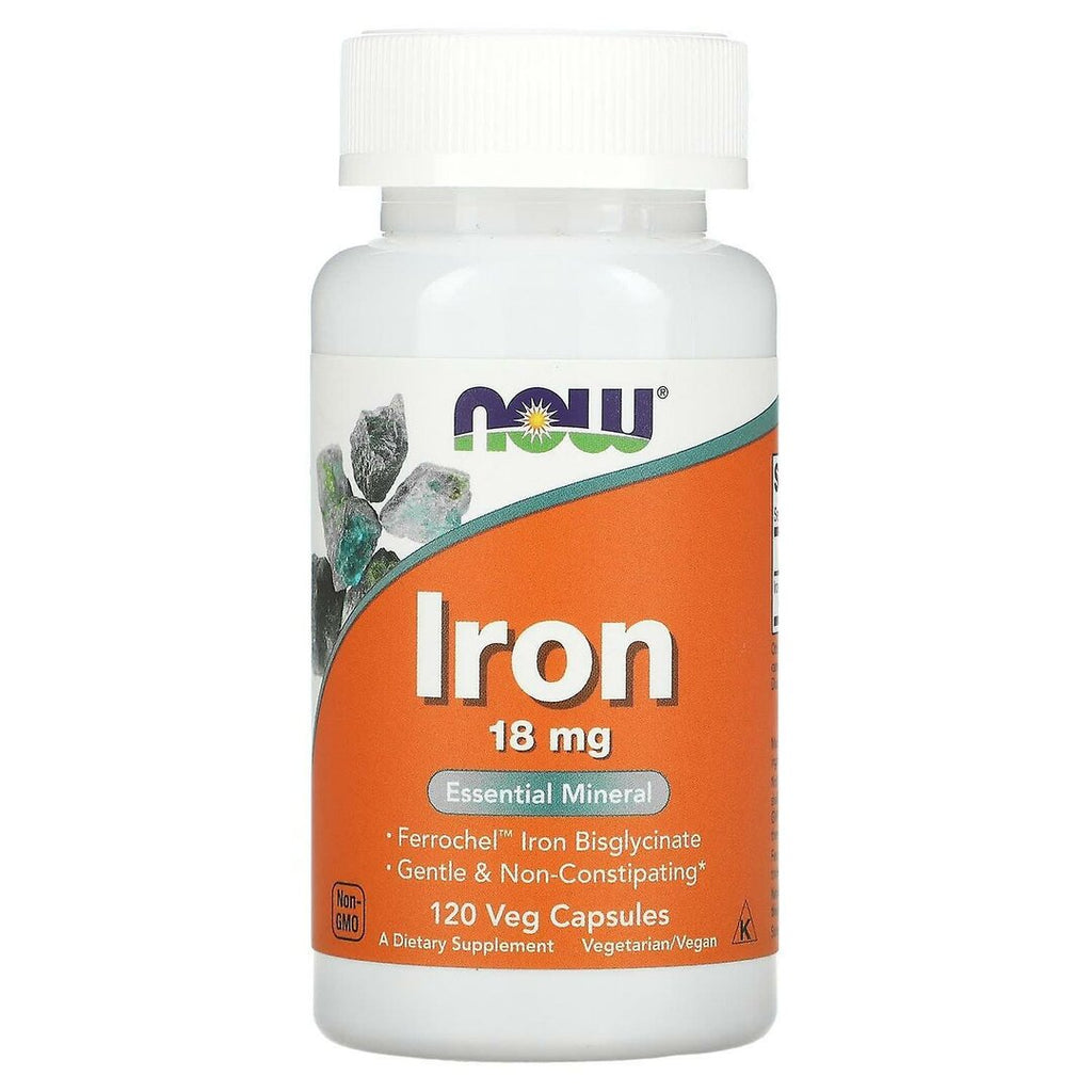 Now Foods | Iron 18mg - 120 Capsules