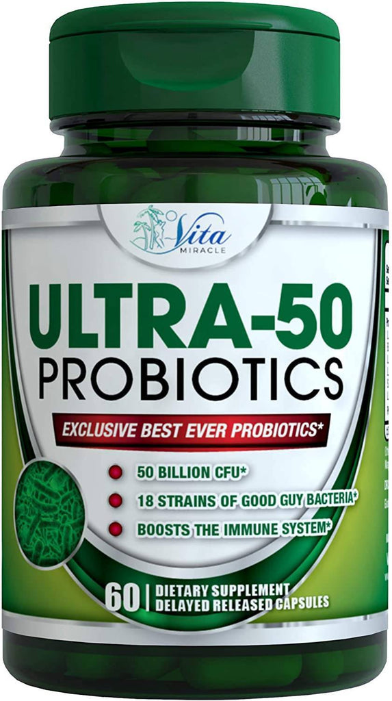 Vita Miracle | Ultra-50 Probiotics - 60 Count