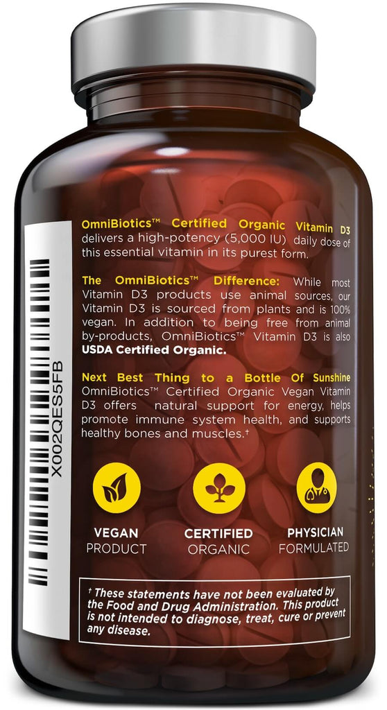 Omnibiotics | Organic Vitamin D3 - 90 Count