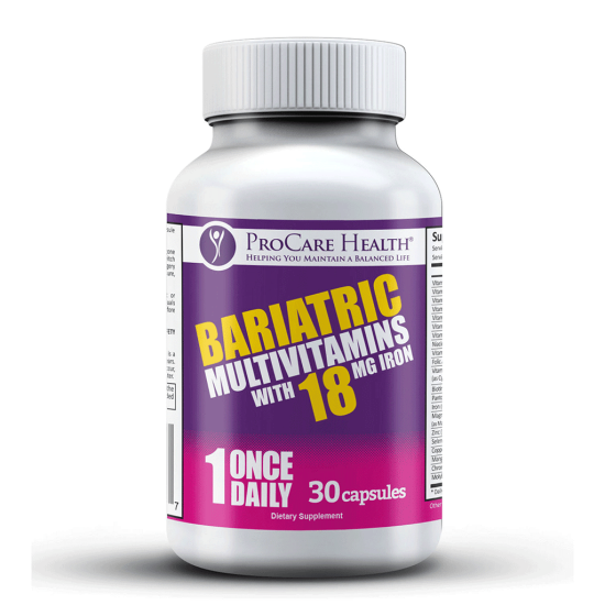 Picture of ProCare Health | Bariatric Multivitamin | Capsule | 18mg - 30 Count