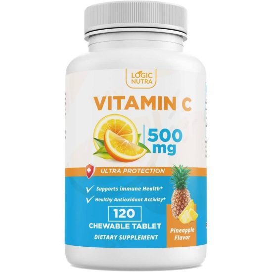 Picture of Logic Nutra | Vitamin C Pineapple Flavor - 120 Count