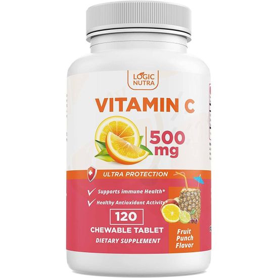 Picture of Logic Nutra | Vitamin C Fruit Punch Flavor - 120 Count