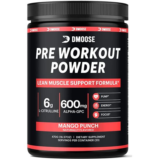Picture of Pre Workout Powder Mango Punch - 20 Scoops