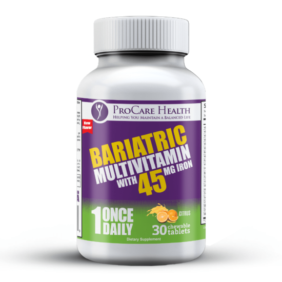 Picture of ProCare Health | Bariatric Multivitamin | Chewable | 45mg l Citrus l 30 Count