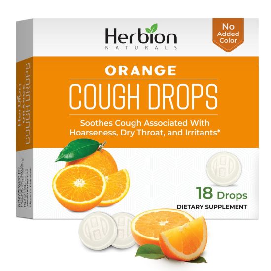 Picture of Herbion Naturals | Cough Drops - Orange Flavor - 18 drops