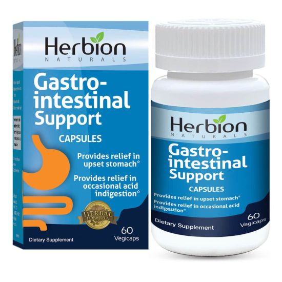 Picture of Herbion Naturals | Gastro-intestinal Support Herbal Blend for Upset Stomach Relief - 60 Vegicaps