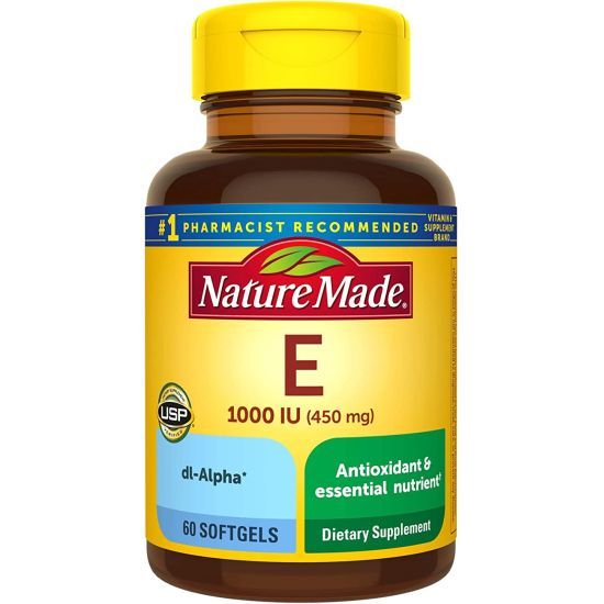 Picture of Vitamin E 1000IU (450mg) 60 Softgels
