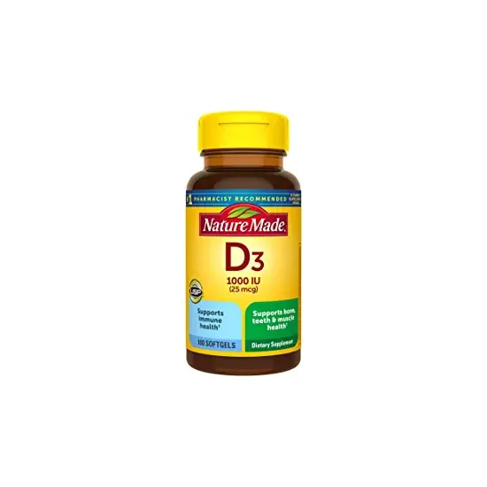 Picture of Nature Made | Vitamin D3 1000IU (25mcg) - 100 Softgels