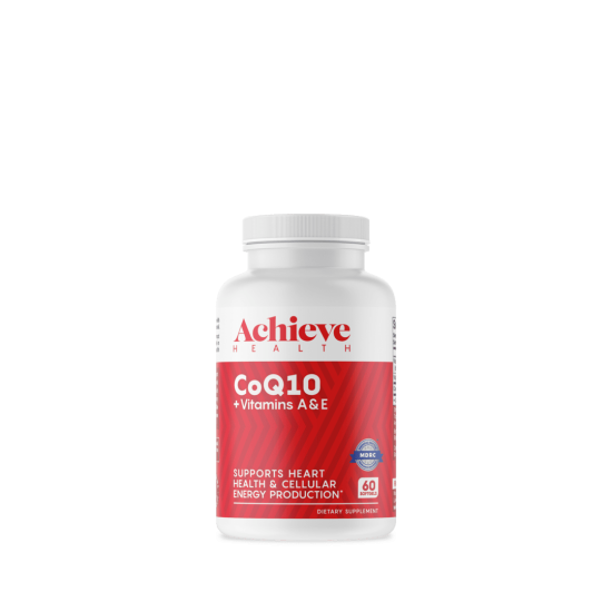 Picture of Achieve Health | CoQ10 + Vitamins A & E - 60 Count
