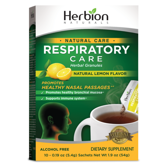 Picture of Herbion Naturals | Respiratory Care Herbal Granules with Natural Lemon Flavor – 10 Ct