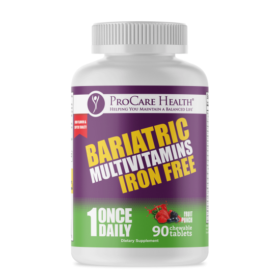 Picture of ProCare Health | Bariatric Multivitamin | Chewable | Iron Free l Fruit Punch - 90 Count