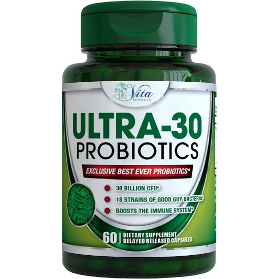 Picture of Vita Miracle | Ultra-30 Probiotics - 60 Count