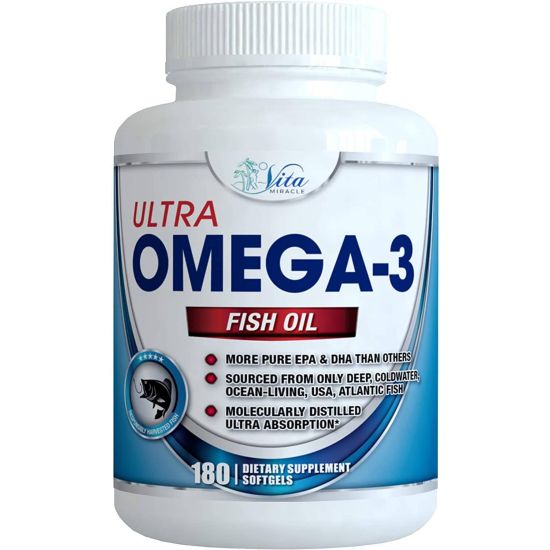 Picture of Vita Miracle | Omega 3 Fish Oil - 180 Count